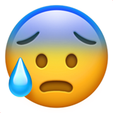 anxious face